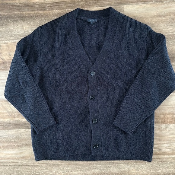 COS Sweaters Cos Mens Black Cardigan Poshmark
